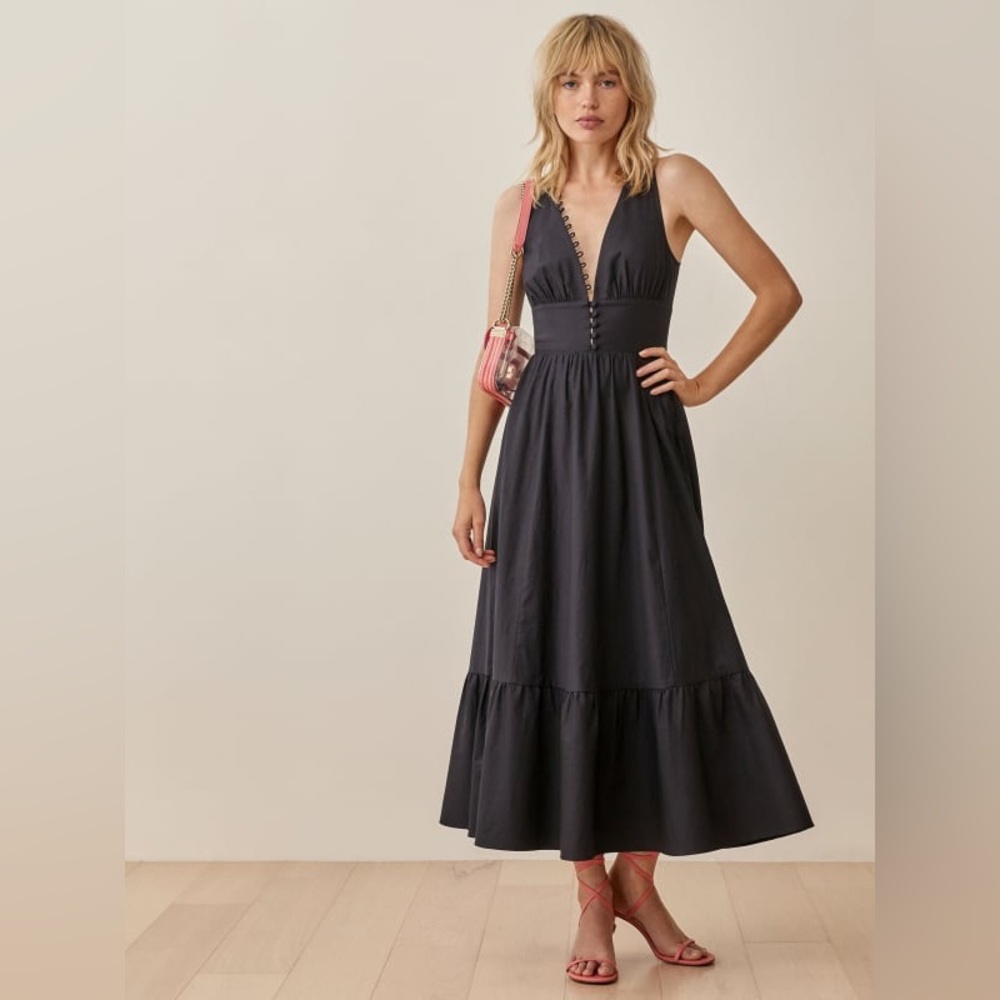 The Reformation Jovi Dress Black 4